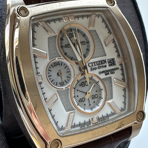 Orologio Uomo Citizen Cronografo Tono Oro WR100 Articolo n. CA0093-01A - Foto 7 di 24