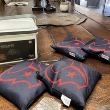 HOUSTON TEXANS BEAN BAGS SET OF 4 REGULATION CORN HOLE TAILGATE NIP