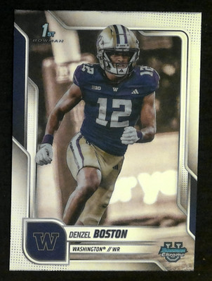 2025 Bowman Chrome U Denzel Boston RC #34 Washington Huskies 1st Bowman Card