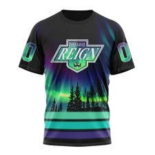 Personalized Ontario Reign Special With Northern Lights Design Hockey Fans