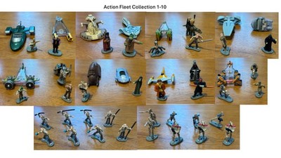 star wars micro machines action fleet huge lot 52 sets; nearly complete