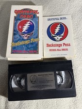 Cinta VHS Grateful Dead Pase Backstage Completo Dead Head Nostalgia Años 60 DE COLECCIÓN