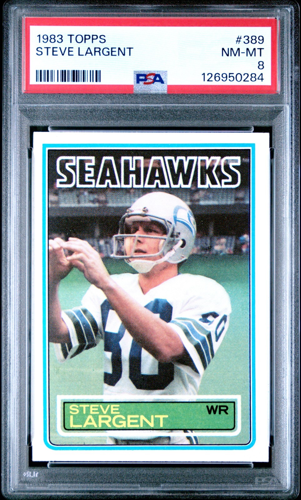 1983 Topps - Steve Largent #389 PSA 8 NR-MT