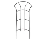 12" x 24" Black Steel Garden Trellis for Climbing Plants, Roses, Cucumbers