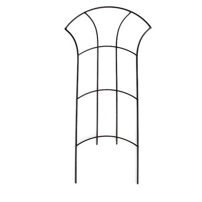 12'' x 24'' Black Steel Garden Trellis for Climbing Plants, Roses, Cucumbers