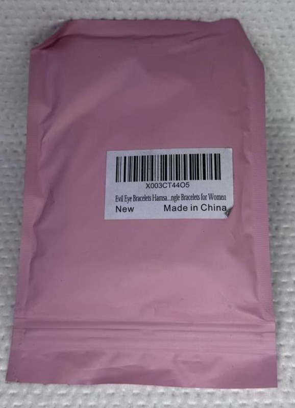 Hamsa Bracelet Evil Eye Bracelets,18k Gold Plated Adjustable Silver Fatima Hamsa - Product main view