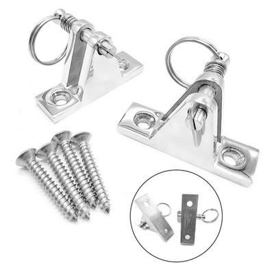 Für Bimini Top Deck Scharnier 90 Grad 316 SS 2er Pack flache Basis mit 1/4 abne