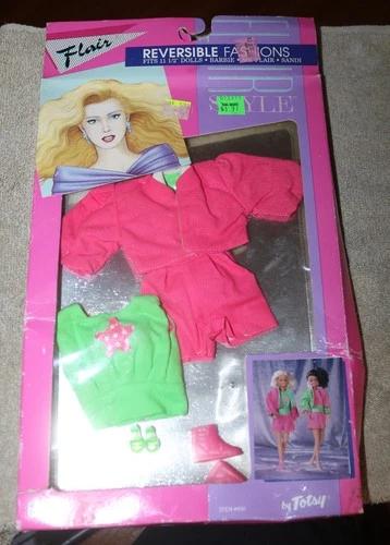 Vintage Flair Totsy Sandi’s Reversible Fashions Clothing Barbie 80’s NIP