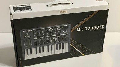 In-Box Arturia MicroBrute 25-Key Analog Synthesizer W/ Cables, Manual & More