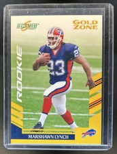 2007 Score Marshawn Lynch Gold Zone Rookie RC #/600 Bills