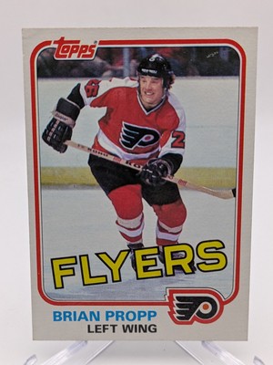   1981 - 1982 NHL Topps East #110 Brian Propp NM/MT; Philadelphia Flyers