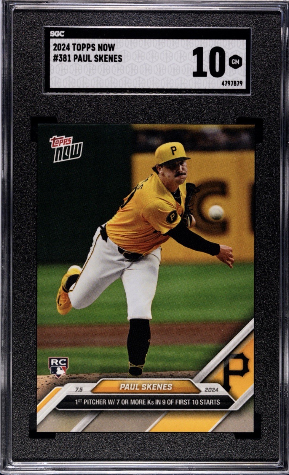 2024 Topps Now Paul Skenes #381 SGC 10 💎🔥