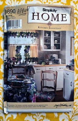 Uncut Simplicity  Home Kitchen  Aprons Tea Cozy Sewing Pattern