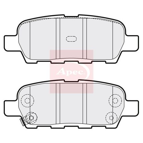 For NISSAN MURANO II Z51 2007 to 2014 BRAKE PADS (REAR) (R90)