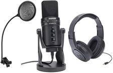 Samson G-Track Pro Studio USB Condenser Mic with Audio Interface - Bundle With