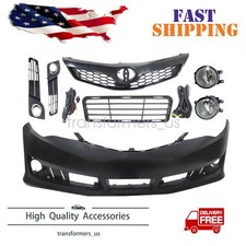 Front Bumper Cover Wgrille Wfog Light For Toyota Camry Sese Sport 2012-2014