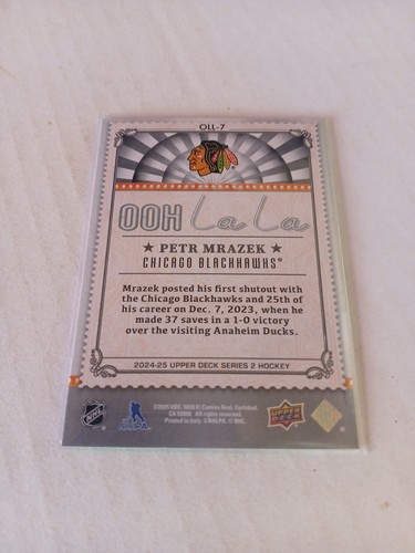 2024-25 Upper Deck Series 2 - Ooh La La Petr Mrazek #OLL-7 - Picture 2 of 2