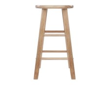 60CM Height Wood Stool Bar Pub Chair Kitchen Breakfast Seat Household