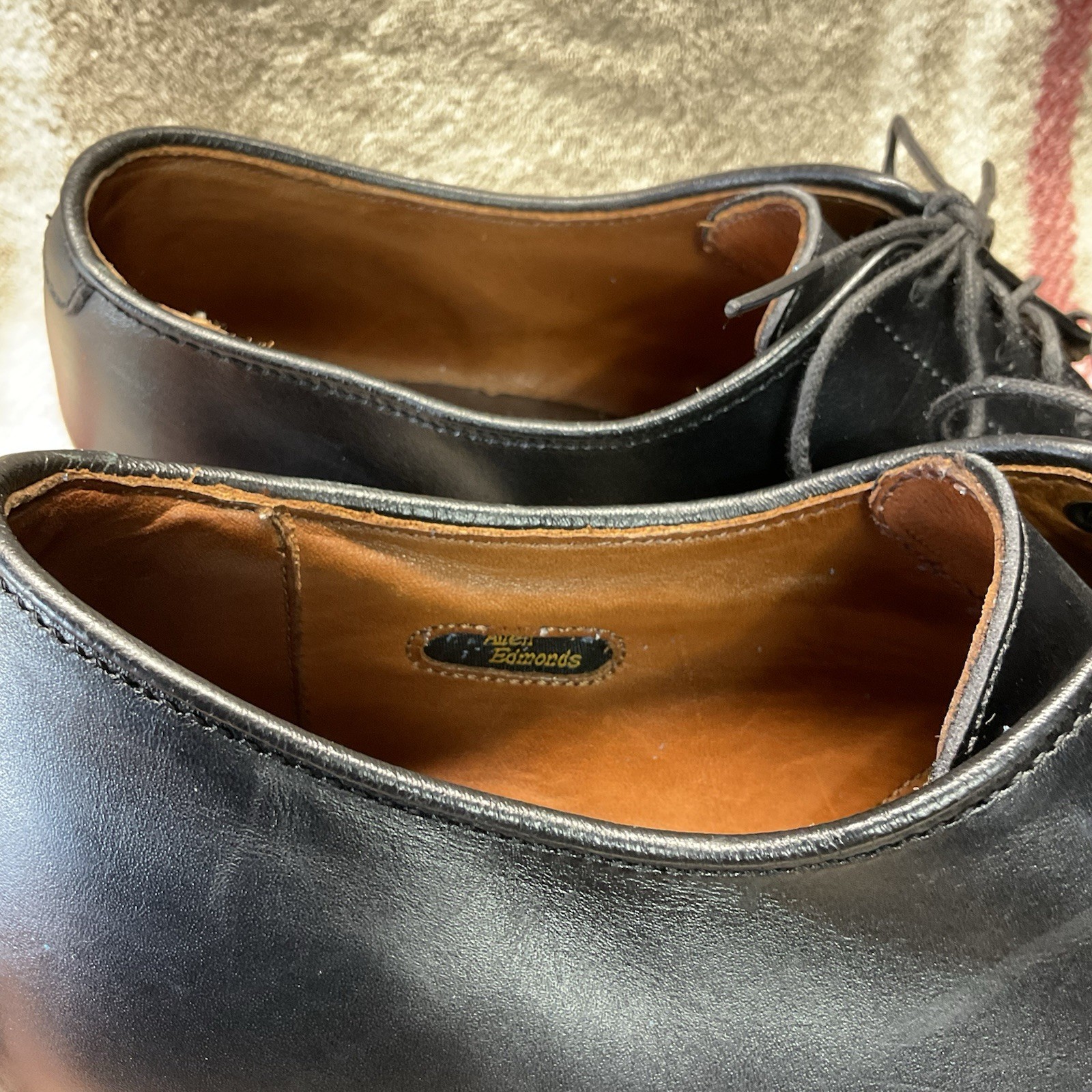 ALLEN EDMONDS DELRAY Split Toe Black Leather Dres… - image 13