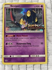 Seviper SM46 Burning Shadows Sun & Moon Black Star Promo Holo NM on eBay