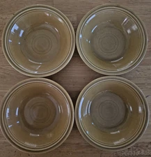 4 dessert Bowls Vintage Casualstone by Coventry Ironstone  Antique Gold 5.5"