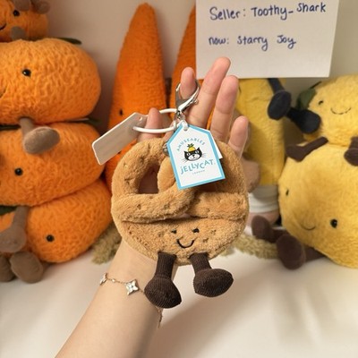 Jellycat Amuseables Pretzel Bag Charm BNWT - 100% Authentic - Fast