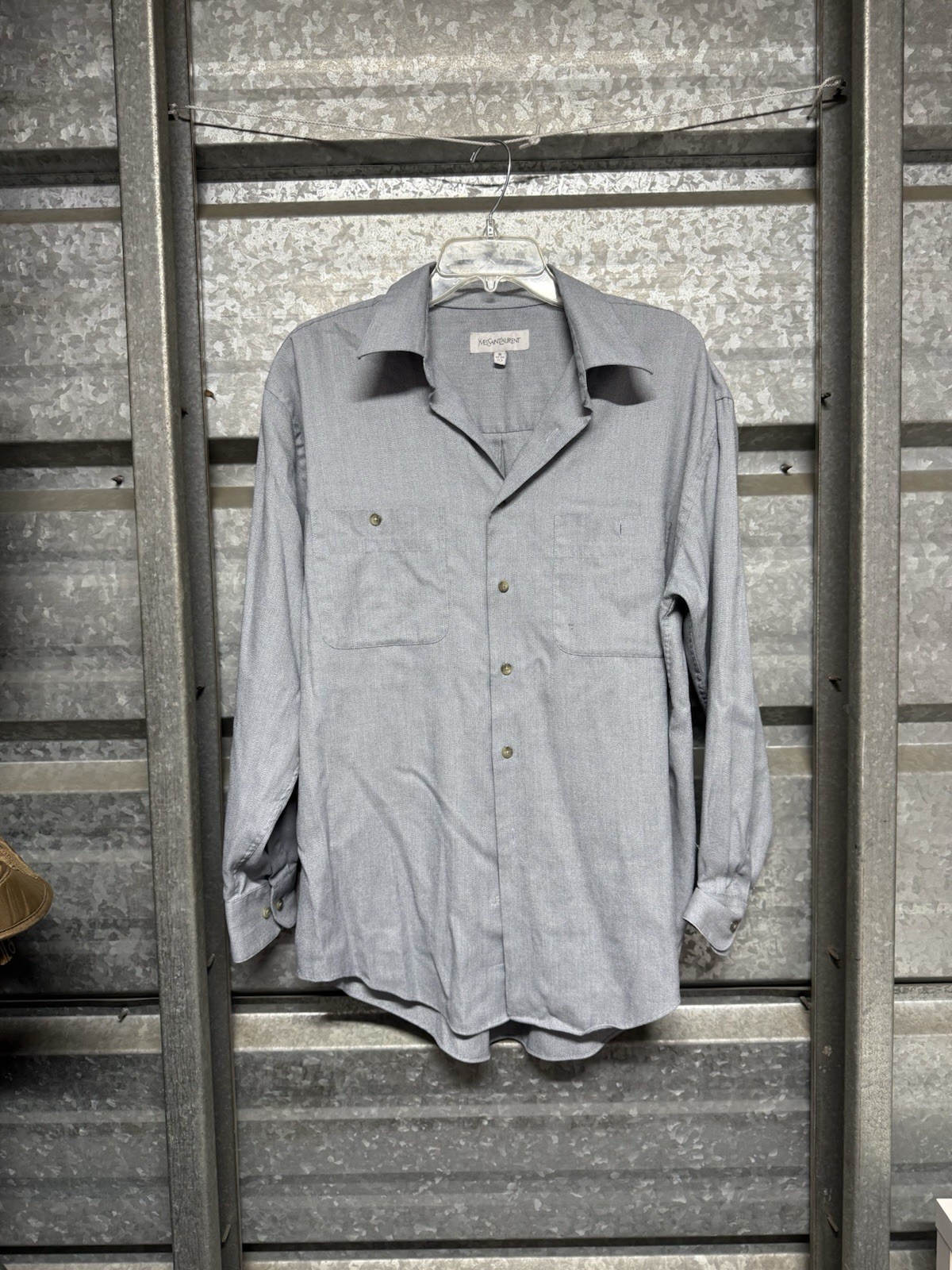 Camicia elegante uomo taglia L grande Yves Saint Laurent 16 32 33