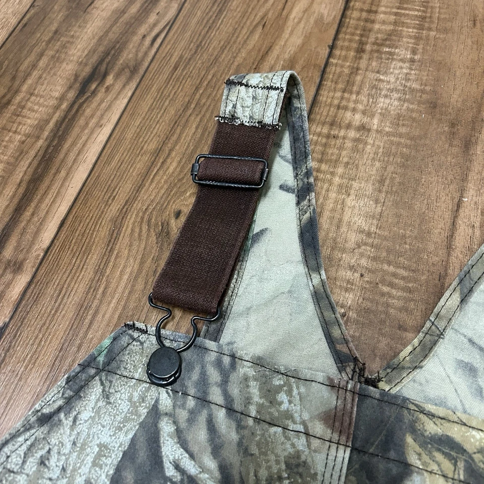 Vtg Redhead Overall Bibs Double Knee Camo USA Made Button Fly Mens Large - Image 4 of 4