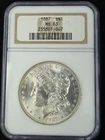 1887 Morgan Silver Dollar MS63 NGC