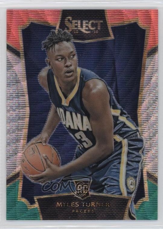 2015-16 Panini Select Concourse Tri-Color Prizm Myles Turner #8 5t8