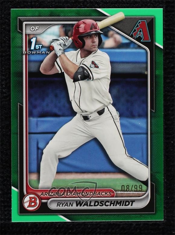2024 Bowman Draft Chrome Green Refractor 8/99 Ryan Waldschmidt #BDC-18 7c7