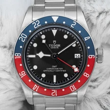 2021 Tudor Black Bay 41mm GMT Pepsi 79830RB Steel Black Dial on Bracelet B+P
