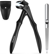 Toenail Clippers for Thick Toenails for Seniors, Upgraded Long Handled Angled He