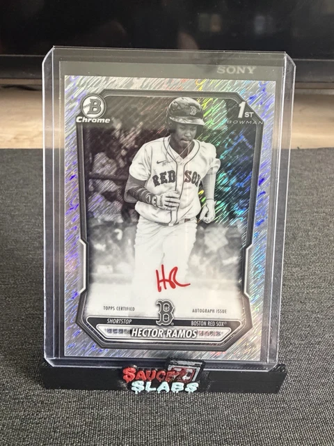 2026 Topps Bowman Baseball Hector Ramos 1st Chrome Red Ink Auto Boston Red Sox