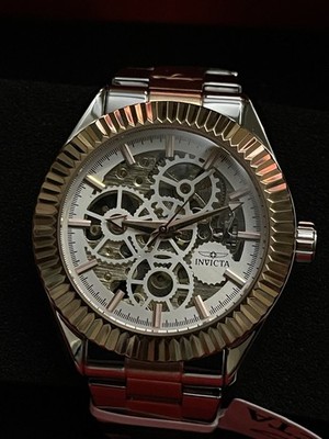Invicta Objet D Art Automatic Watch , Men s  Rose gold Brand new & Travel Case