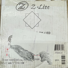 Z-Lite 573B-BK-LED Quadrate 11" Tall LED Adjustable Wall Sconce - Black *READ*