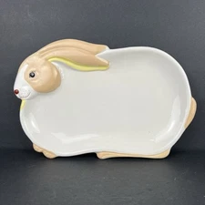 Ceramic Rabbit Bunny Serving Platter Plate Tray Japan