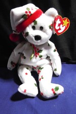 TY Beanie Baby - 1998 Holiday Teddy  7 inch - NM/ Tags