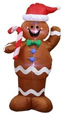 5ft Christmas Inflatable Gingerbread Man Decor Yard Indoor/Outdoor Inflatable