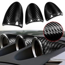 Cubierta de vaina calibre tablero de instrumentos de fibra de carbono 3 piezas para Nissan 350Z Z33 2003-09 LHD