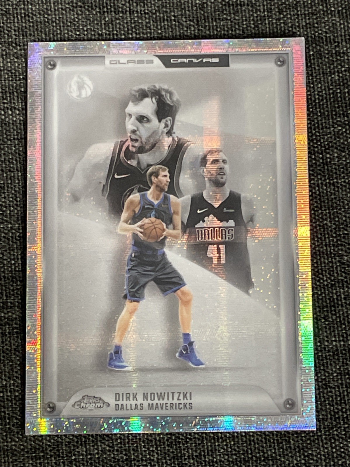2025-26 Topps Chrome NBA #GC-13 Dirk Nowitzki Glass Canvas Case Hit SSP
