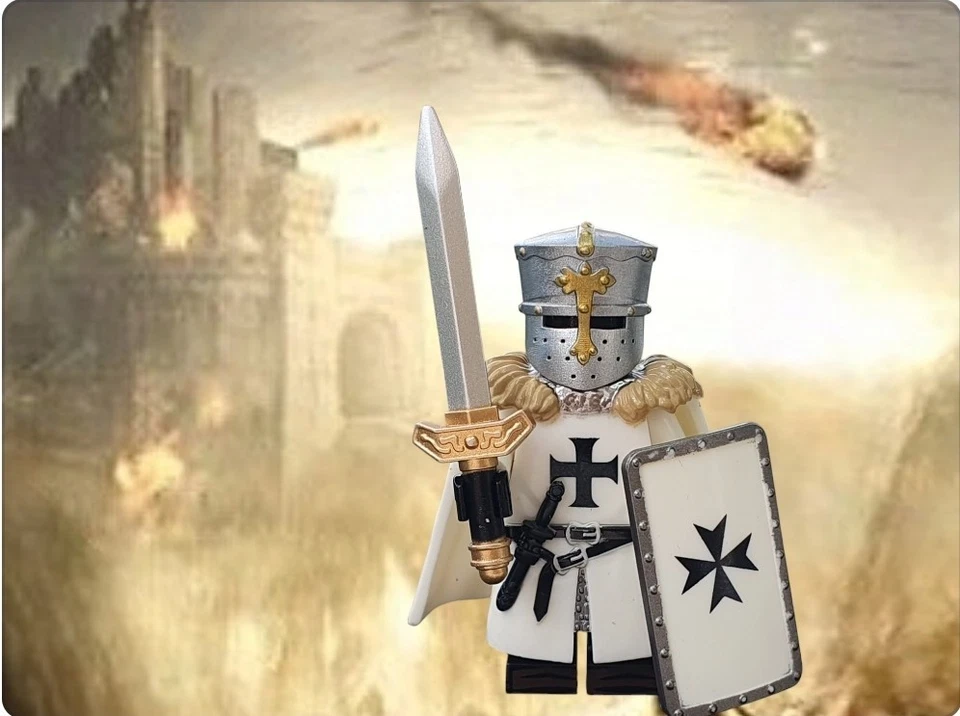 Excuisit Lego custom*  Minifigur -Kreuzritter | NEU