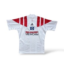 Adidas HSV 1992-93-94 Heim Trikot Gr. XS  Hamburger SV Weiß Sharp Original ✅