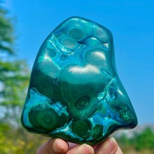 1.47LB Natural Chrysocolla/Malachite transparent cluster rough mineral sample