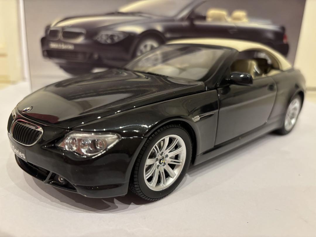 BMW 645ci convertible ミニカー 京商 1/18 BMW 645Ci E63 black cabriolet KYOSHO 1/18 664462 | eBay