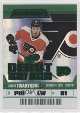 2019 Upper Deck Credentials Debut Ticket Access Green 11/25 Carsen Twarynski 6eg