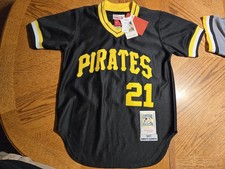 NWT ROBERTO CLEMENTE PITTSBURGH PIRATES Mitchell & Ness 1971 jersey sz L (44)