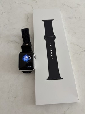 Apple Watch Series 3, 38mm, Aluminum Case , Unlocked with New Apple Sport Band
