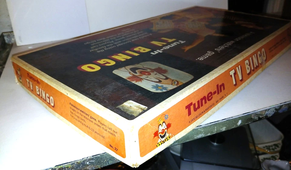 1970 Vintage MCM Tune-in TV Bingo board game made in USA Selchow Righter - Image 4 of 4