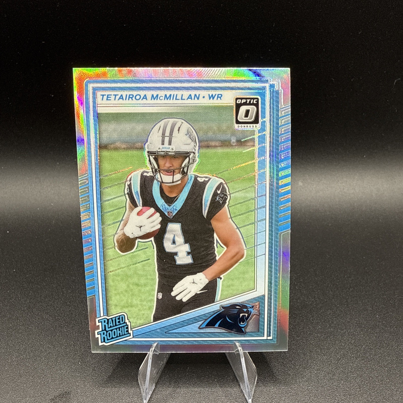 2025 Donruss Tetairoa McMillan Optic Preview Halo Rated Rookie Prizm